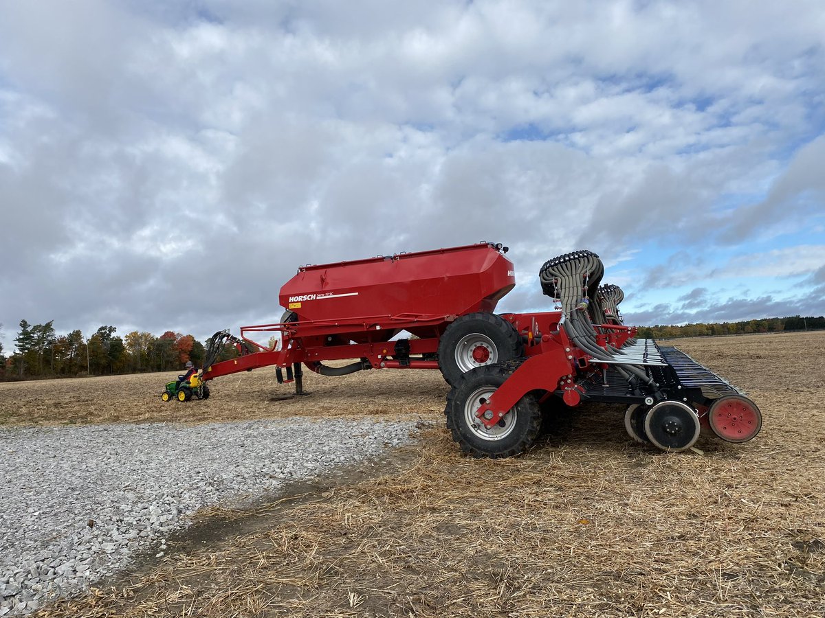 Rupert is ready for the weather to settle down for seeding! Maybe by the time he is old enough his tractor will be electric! #futureground <a href="/HorschOntario/">HORSCH Ontario</a> <a href="/GoorBrent/">Brent Vande Goor</a> <a href="/jeremycnoble/">Jeremy Noble</a>
