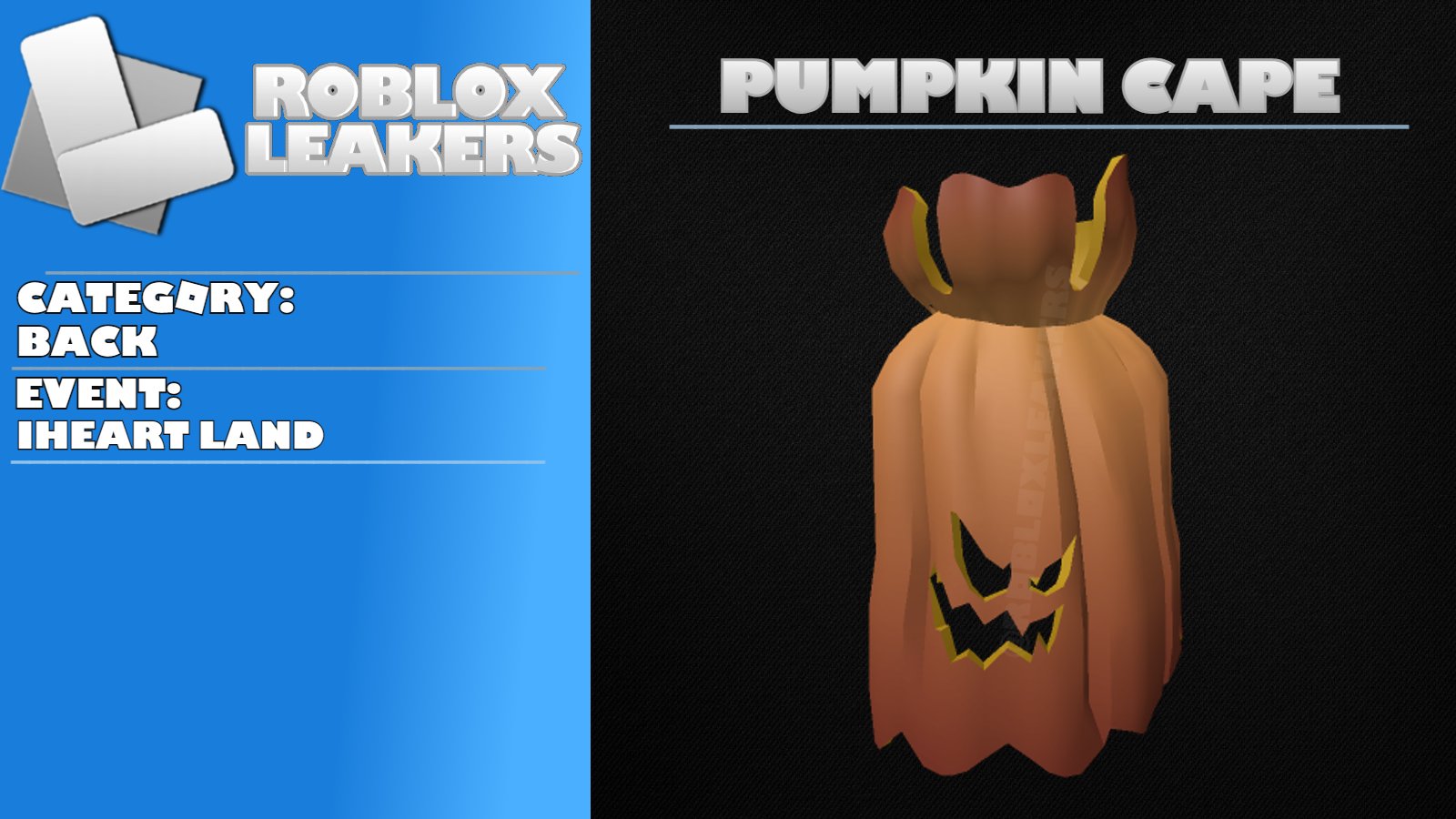 Halloween Pumpkin Cape - Roblox