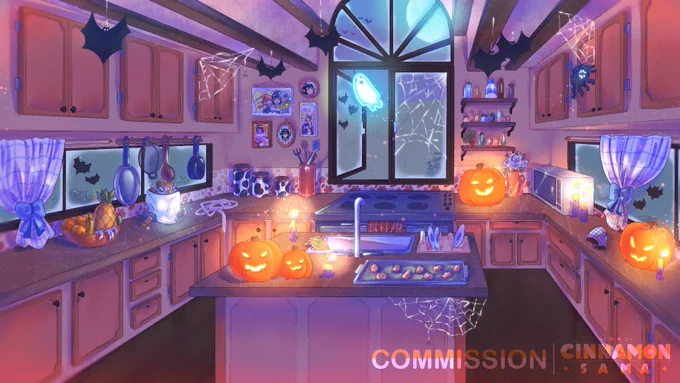 Your moommy is here for halloween~New design for  !!Go to her channel to see the new spooky designs!#VtubersEN #VtuberUprsing #commissions #MooranDraw  #MooLewd 