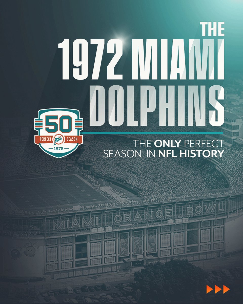 A perfect season doesn't happen overnight. This is the story of the only team to ever accomplish it: The #72Dolphins. (THREAD 🔽)