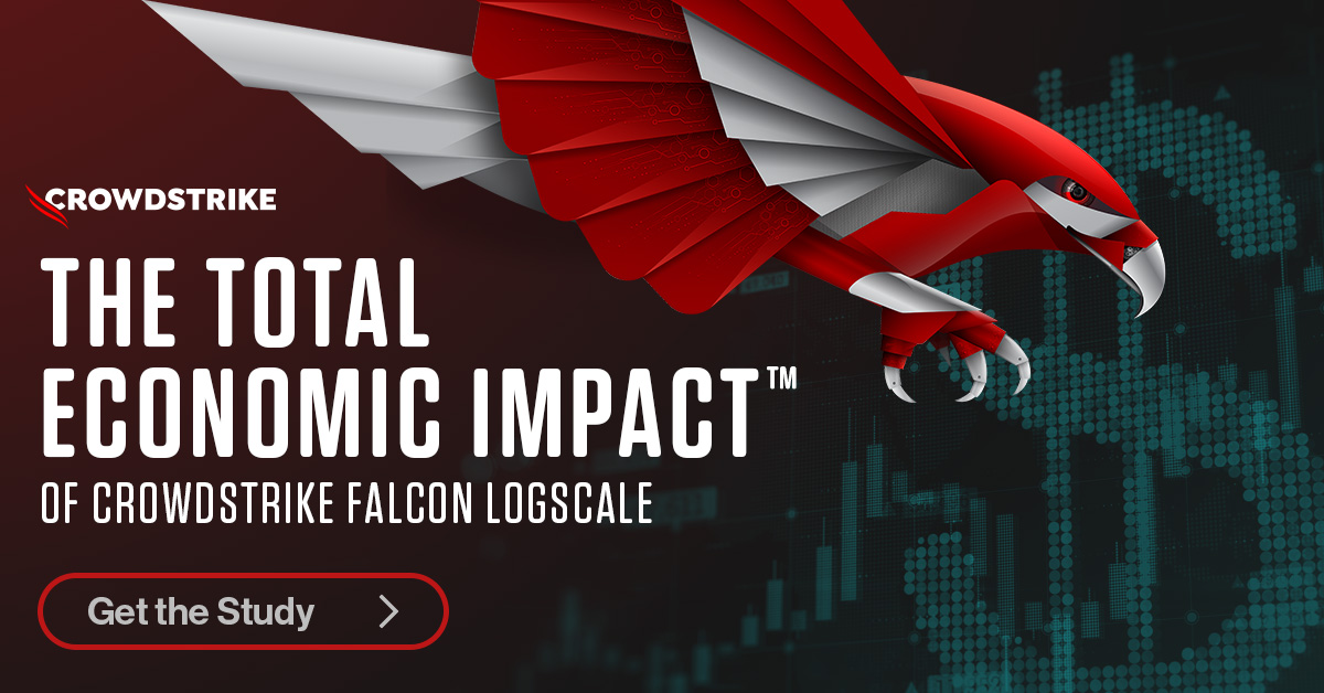 CrowdStrike Falcon LogScale delivers 210% ROI with full visibility and real-time speed and scale. Discover the benefits in the Forrester Total Economic Impact (TEI) study, commissioned by CrowdStrike and conducted by Forrester Consulting: crwdstr.ke/6014MmFQ2