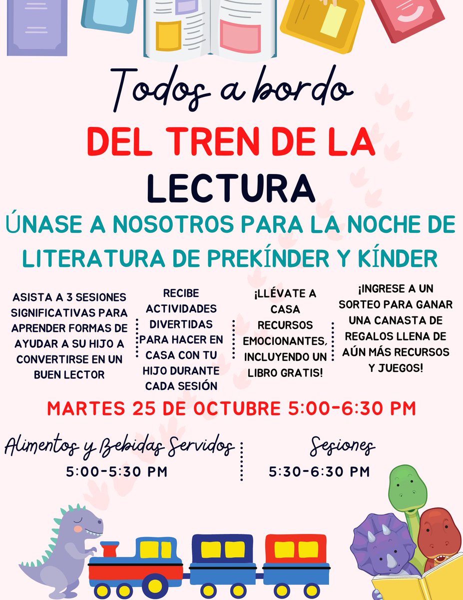 Aliefsneed's tweet photo. 📣📣Sneed families mark your calendar for our Pre-K and Kinder Literacy Night Tuesday, October 25th from 5:00PM-6:30PM. We will have so many great learning resources, games, and many more! #sneedsuccessexpress https://t.co/LevLlMg0b9