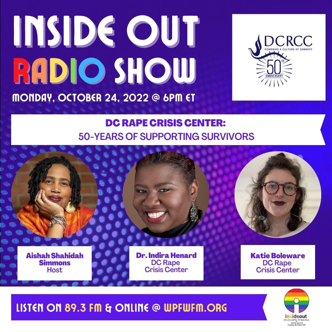 IndyDCRCC's tweet photo. For a time such as this! I am so excited to be in conversation, and community with my dear sister @AfroLez as we prepare for the 50th Anniversary Celebration of the @DCRapeCrisis #Theroadto50 https://t.co/RDmqqN83fW