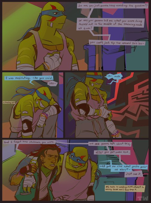 Overworked pt 3 and 4, a perfectionist rlly takes it to heart when they're told what their limits are, dont they? #rottmnt 