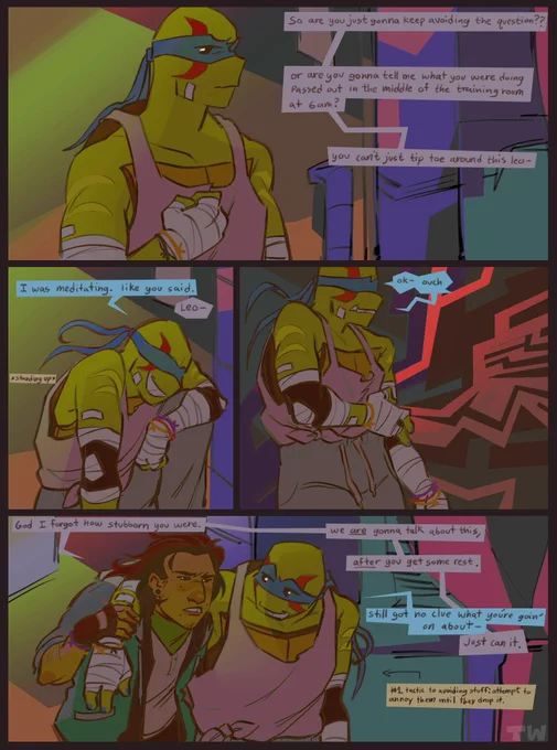 Overworked pt 3 and 4, a perfectionist rlly takes it to heart when they're told what their limits are, dont they? #rottmnt 