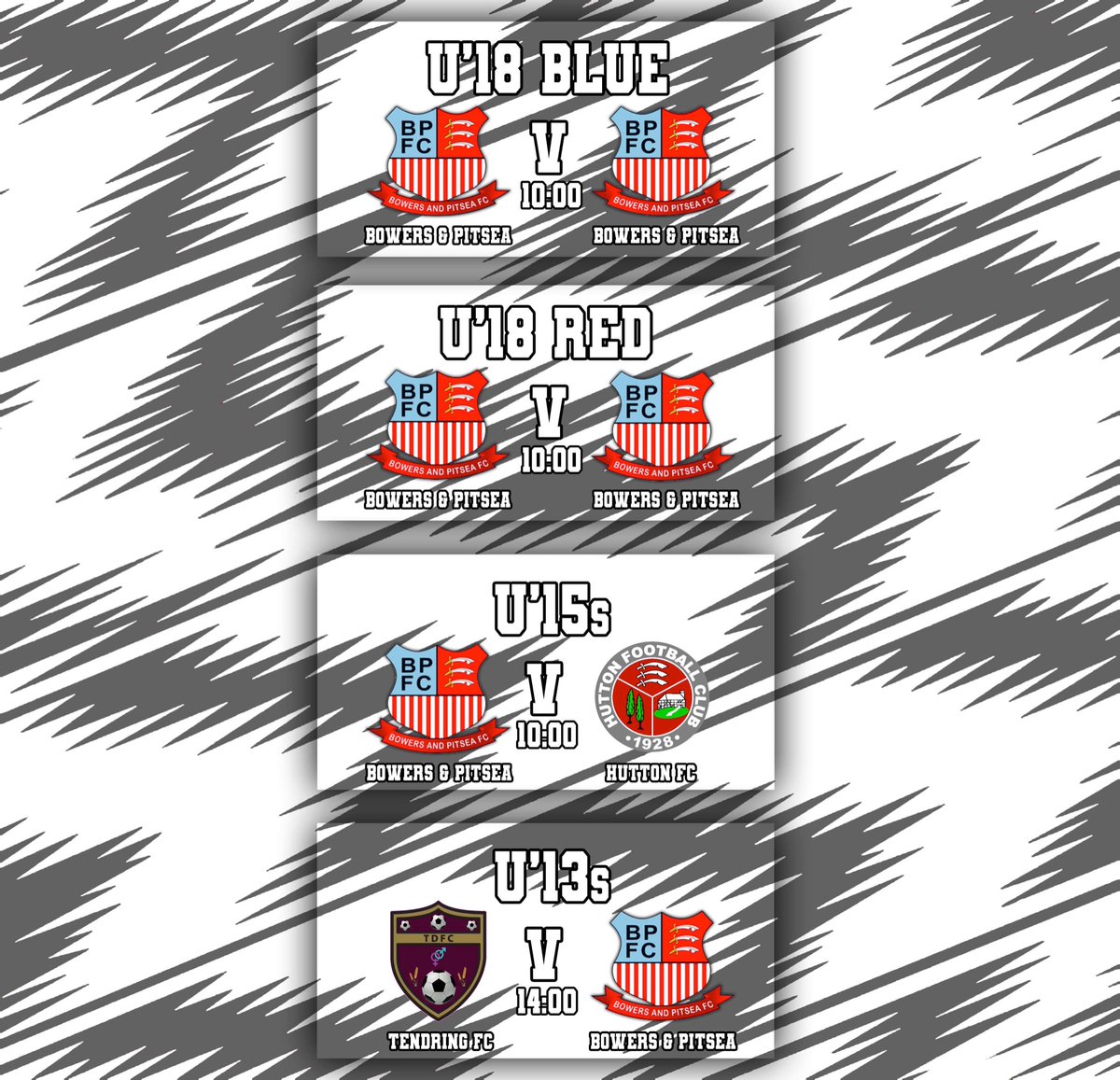 This Sundays fixtures!!
🔴⚪️