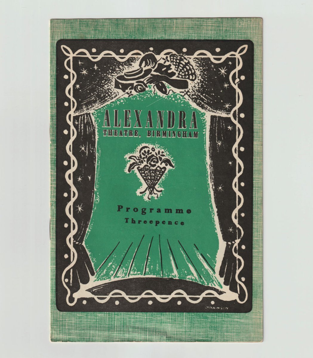 Diving back in to my mounting pile of theatre programmes, I think my favourite decade might be the 50s.

Left: 1955
Right: 1951