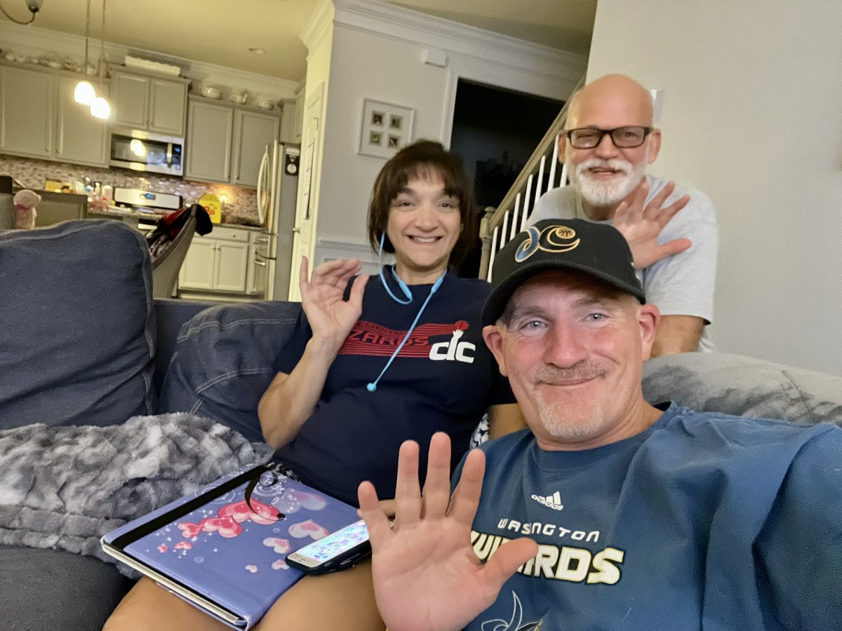 MustangSallyVA's tweet photo. @davejsports @glennconsor @Therealsasi The #radiopartyogs together on a Friday night for the Wiz home opener! https://t.co/LVS2NBRQmk