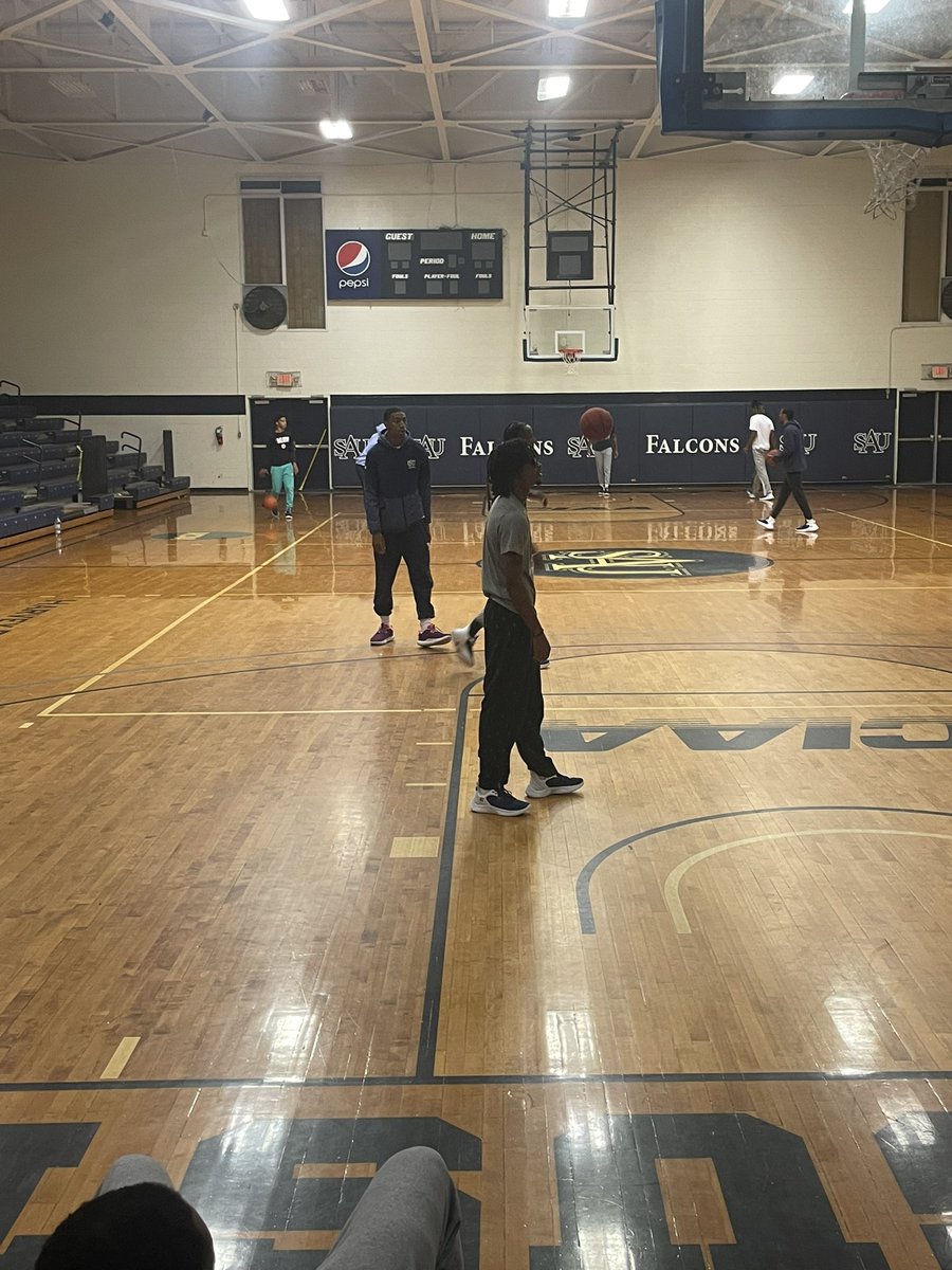 AlexJohnson2020's tweet photo. This big sister can barely contain her excitement. Falcon Madness tonight. Forever @jjohnson22__ biggest and loudest fan! 💙 @SAUFalcons @SAUHOOPS https://t.co/wmwl8skmFb