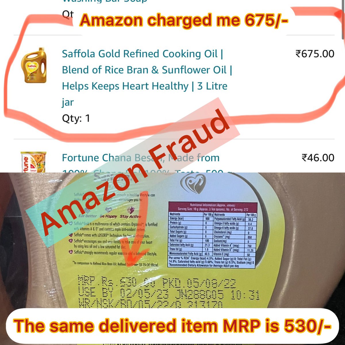 nilesh_phalke's tweet photo. @AmazonHelp That you can check with your team as it should be on record. @amazonIN @amazon @Flipkart #diwalishopping #amazon #indianconsumer https://t.co/s9qk307AMW