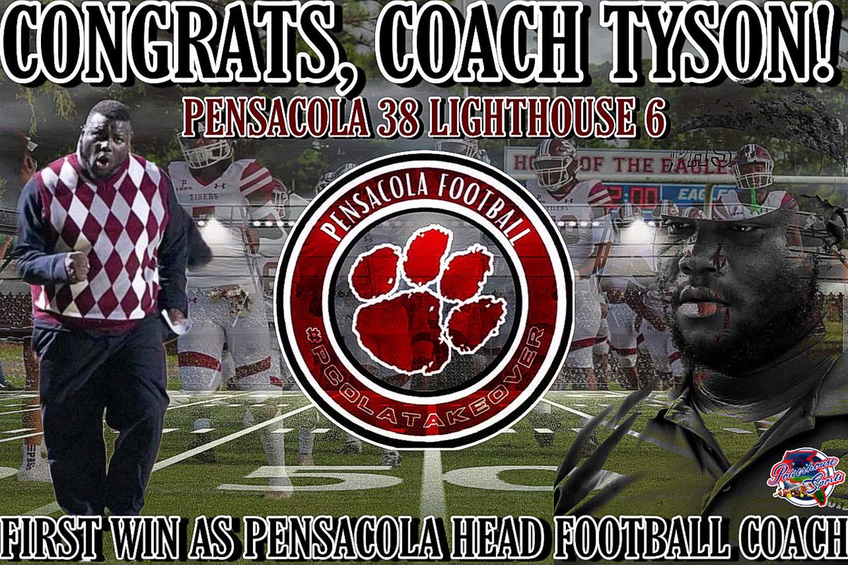 PowerHSports's tweet photo. Congratulations to Coach Cantrell Tyson on getting his first win as a Head Coach tonight on Homecoming!! #PCOLATAKEOVER @PHS_TigersFB @Coach_CTyson https://t.co/jF4SyLgrDh