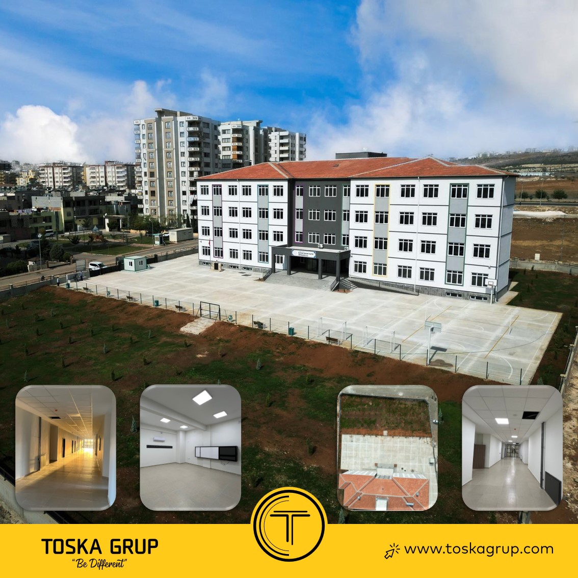 gruptoska's tweet photo. Just thinking that students will receive education in the #school project which we have just completed the #construction is enough to excite us!

İnşaatını tamamladığımız #okul projesinde öğrencilerin eğitim göreceğini düşünmek bizi heyecanlandırmaya yetiyor!

#schoolconstruction https://t.co/t5A6M5g3Aq
