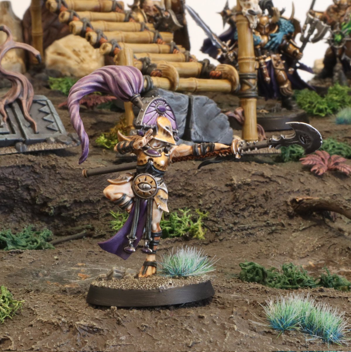 GoatingFaint's tweet photo. Cypher Lords test paint #PaintingWarhammer #Warcry https://t.co/tN9R7eRIHL