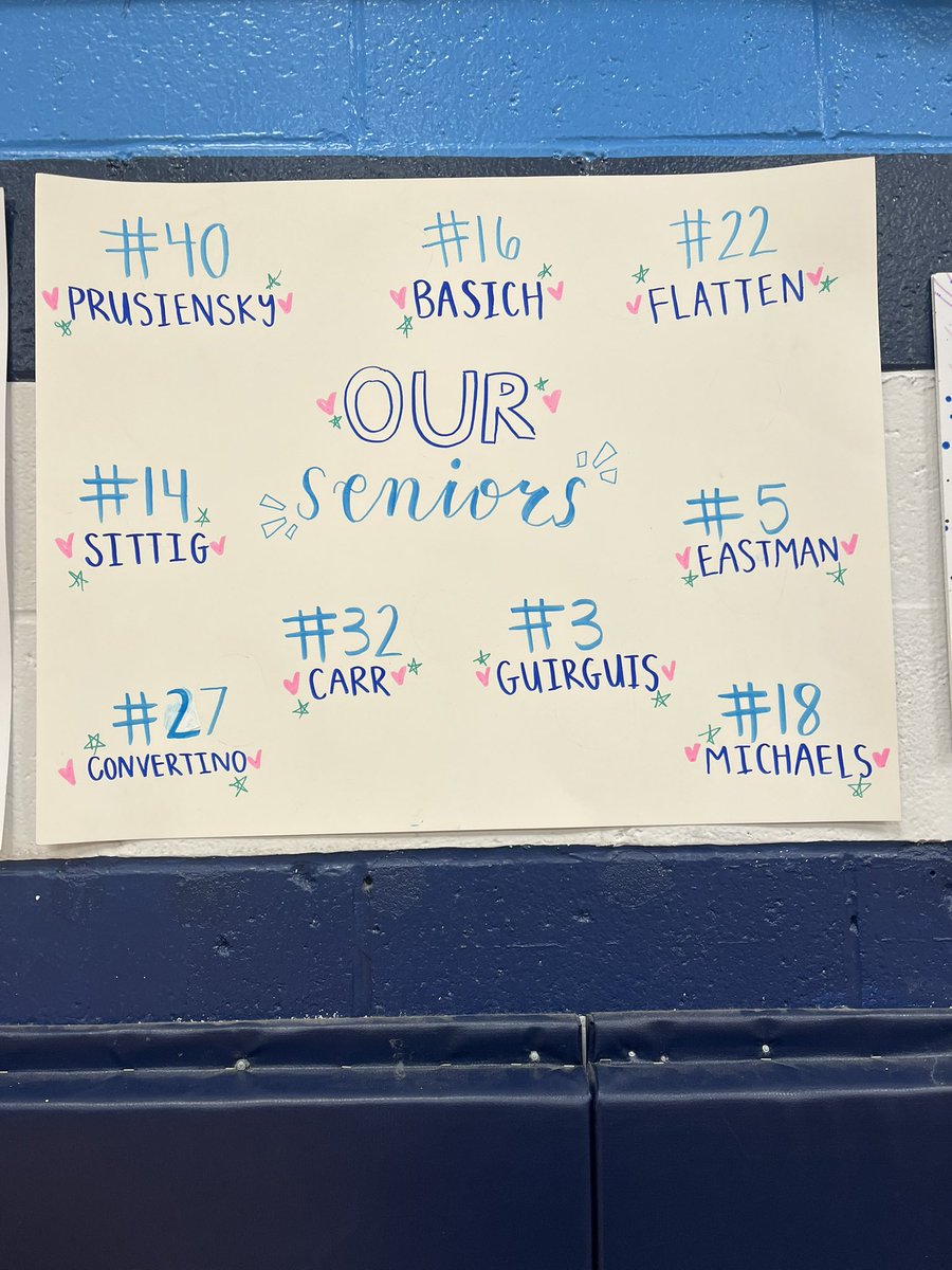Celebrating Senior Night 2023! We are so grateful for all that this wonderful group has given the past four years.  They are an extraordinary group!