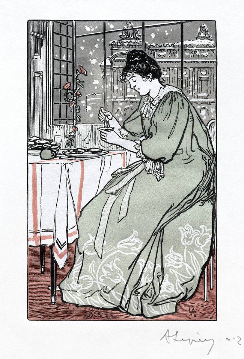 Winter. Auguste Lepère from Paris-Almanach 1897, by Charles Morice, Paris: 1897 oldbookillustrations.com/illustrations/…