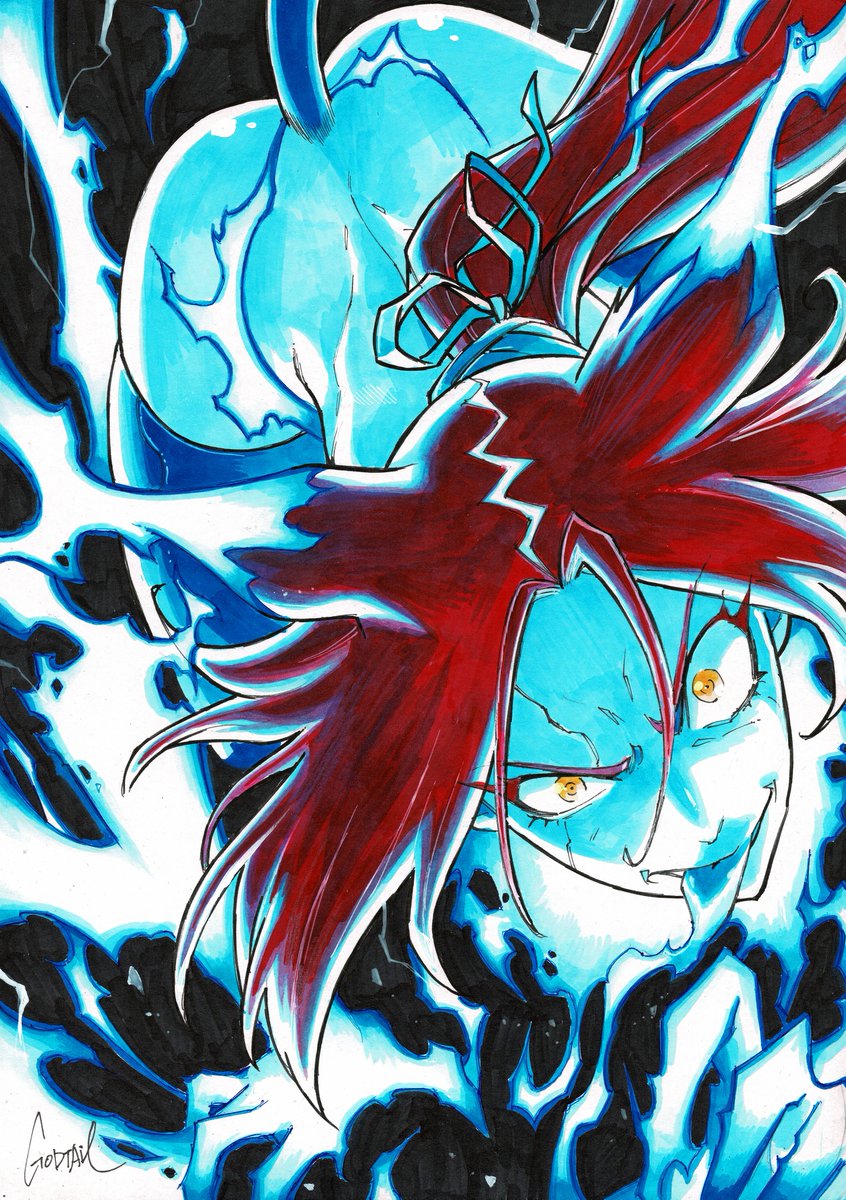 霞(DOA) 「#illustration #Commission 」|GODTAIL｜個展/ 神戸三宮 8月末までのイラスト