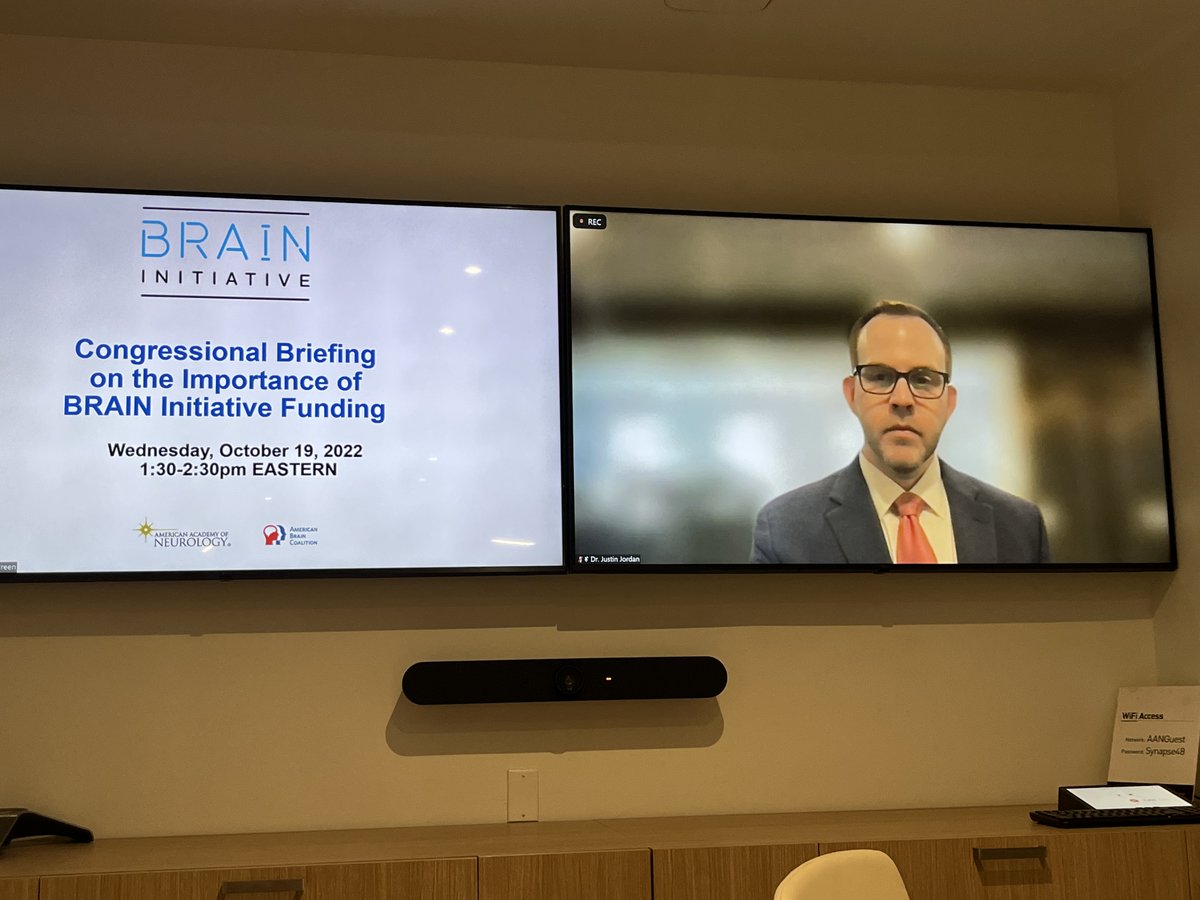 Justin T. Jordan, MD, MPH, FAAN (@jtjordan) on Twitter photo This week I had the privilege of moderating a congressional briefing with Dr. John Ngai, director of the federal BRAIN initiative. The amazing work coming from this agency will lead to cures for neurologic diseases and beyond! Thanks <a href="/AANmember/">American Academy of Neurology</a> #AANAdvocacy <a href="/AmericanBrainCo/">The American Brain Coalition</a> ! This week I had the privilege of moderating a congressional briefing with Dr. John Ngai, director of the federal BRAIN initiative. The amazing work coming from this agency will lead to cures for neurologic diseases and beyond! Thanks <a href="/AANmember/">American Academy of Neurology</a> #AANAdvocacy <a href="/AmericanBrainCo/">The American Brain Coalition</a> !