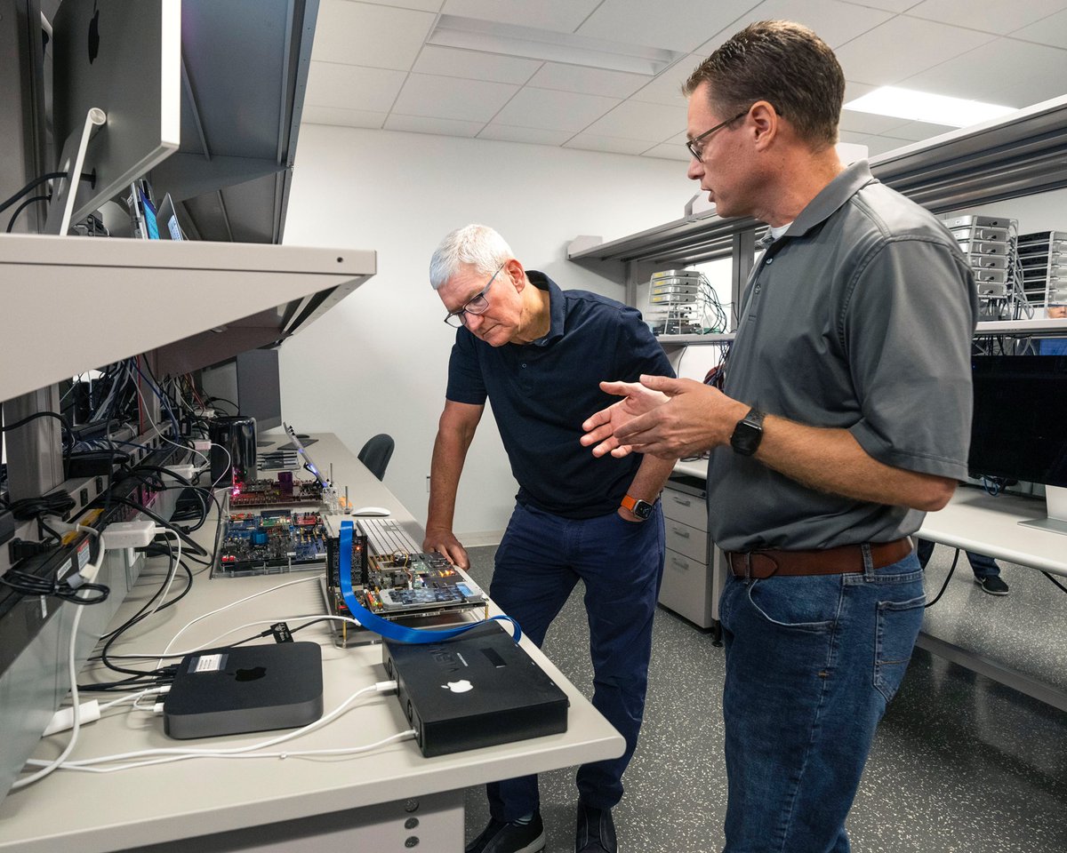 Our engineering teams in Austin are hard at work on powerful next-generation silicon chips. Great to see them in action today!