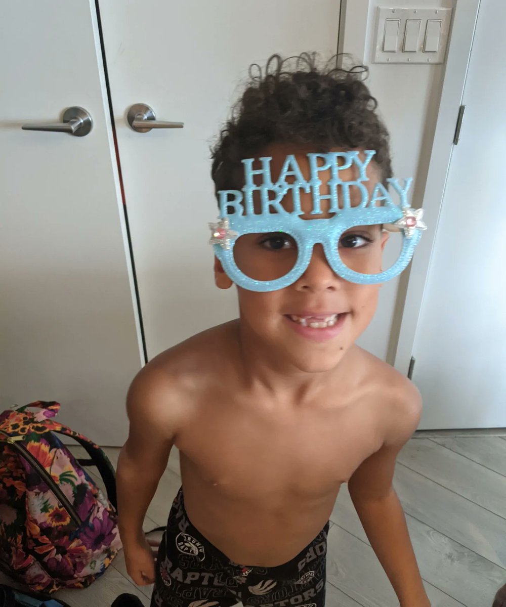 JuliaLipscombe's tweet photo. He's six today. And I couldn't be happier to be his mom. #IndianaGeorge #OctobersVeryOwn https://t.co/LPbKzvbH3X