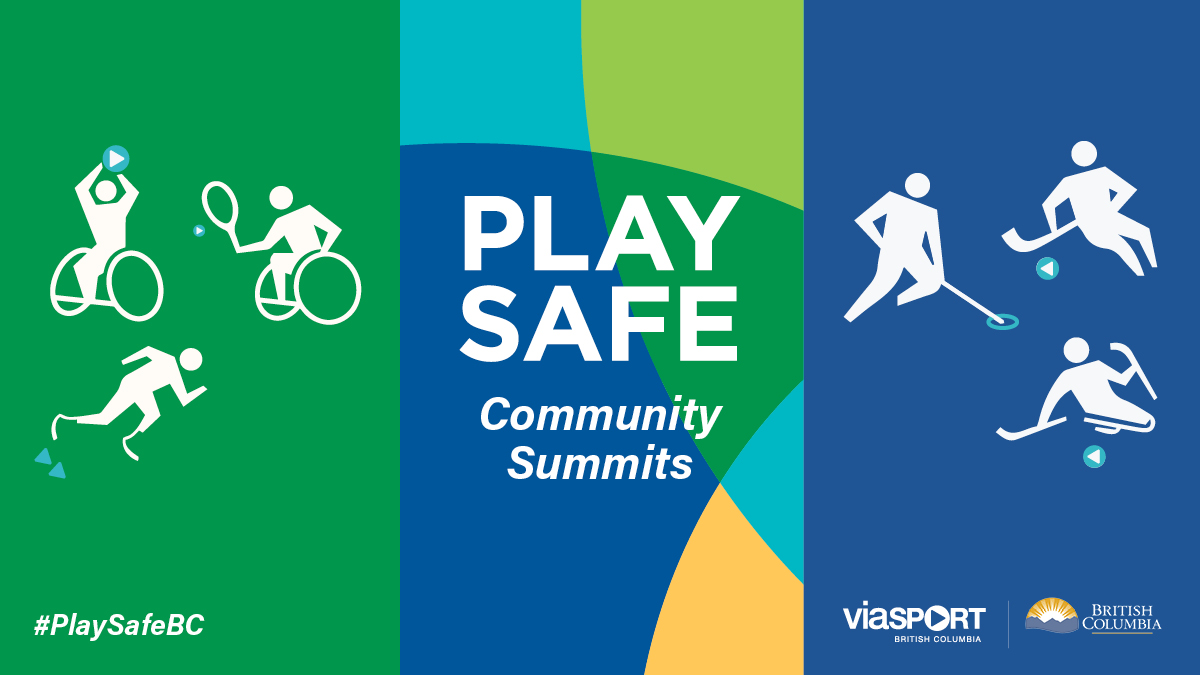 What does 'safe sport' mean to you? On Nov. 1, 2 and 3, all are welcome to join us for the #PlaySafeBC Community Summits. To shape the future of safe sport in B.C., we need to hear from you! 

Register free for a session in your region or online here: eventbrite.ca/e/play-safe-co…