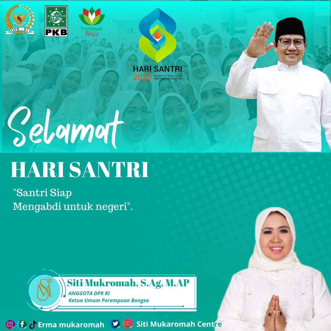 #HariSantriNasional2022 #santri #PanglimaSantriUntukNegeri #GusMuhaiminPanglimaSantri <a href="/cakimiNOW/">A Muhaimin Iskandar</a> <a href="/DPP_PKB/">DPP PKB</a> <a href="/FraksiPKB/">Fraksi PKB DPR RI</a> <a href="/pkbjawatengah/">DPW PKB Jateng</a> <a href="/CucunA44/">cucun syamsurijal</a> <a href="/EmHasanuddin/">M Hasanuddin Wahid</a> <a href="/hanifdhakiri/">MHD</a> <a href="/nu_online/">NU Online</a>