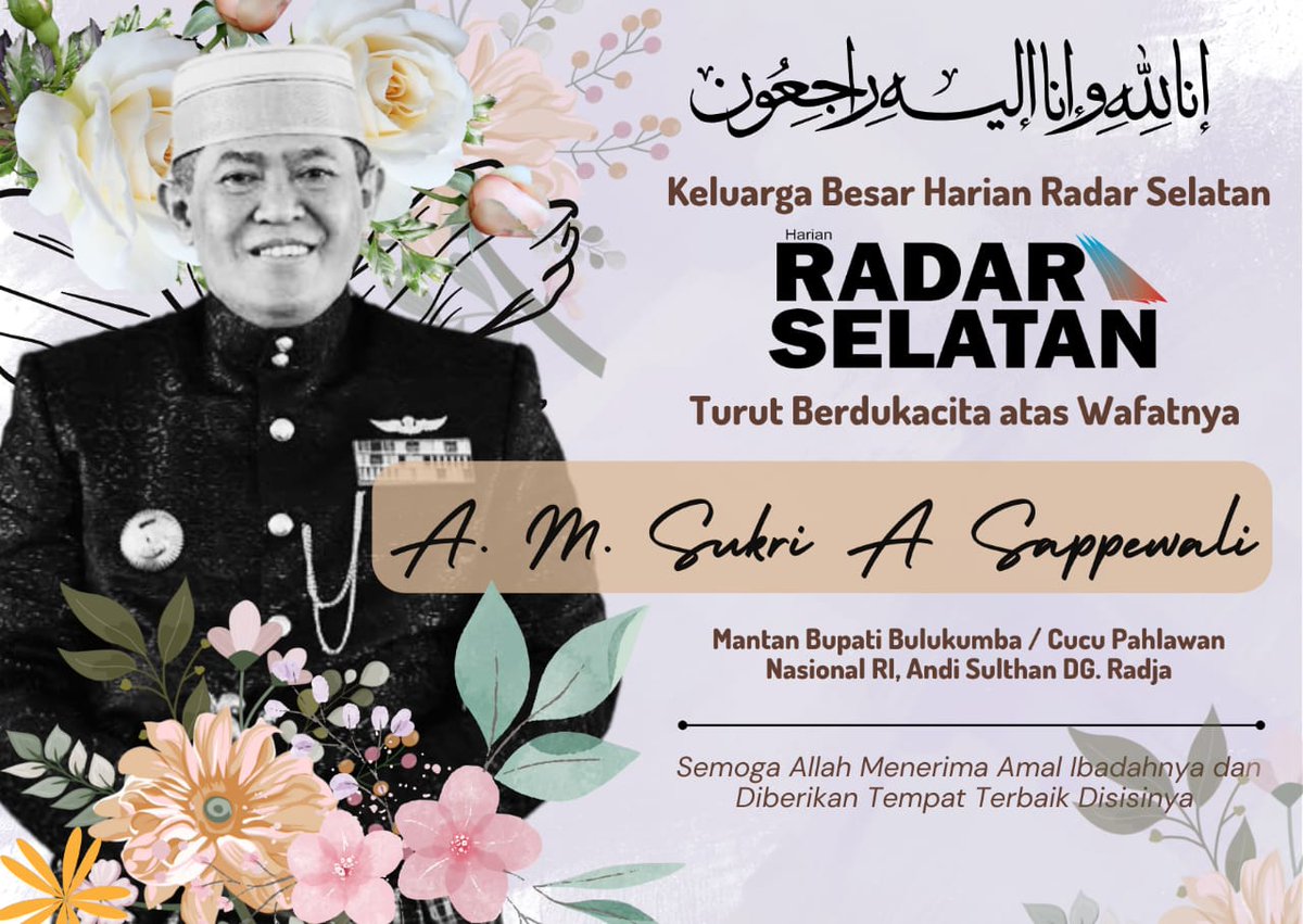 Semoga Allah SWT amal ibadahnya dan diberikan tempat terbaik disisiNya