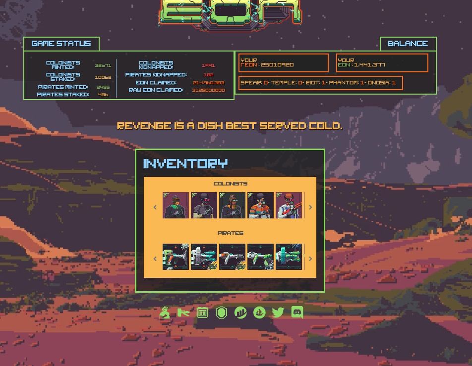 📣Attention📣

All holders of Shattered EON assets,

It's almost time to rescue your Colonists from the collapsed mines of Pytheas!

If you staked at mint, or somewhere in between, please get ready to unstake and join us in Orbit 2 gameplay 🌕

RESCUE MISSIONS START SOON!
👇👇👇