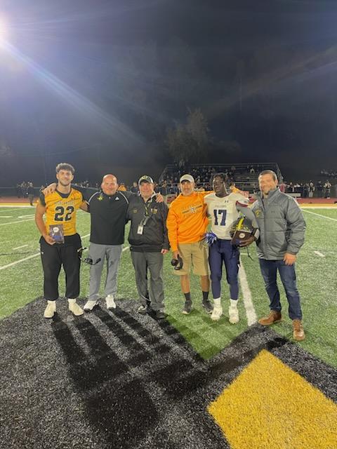 WMAthleticDept's tweet photo. Congratulations to Sam Petronaci of West Milford and Kwadjo Mensah of Jefferson being awarded the Steve DiGregorio "Young Man of the Year" award 2022. #wmhometownpride #beherebeherd @WMFBBC https://t.co/GKiLu7VtKs