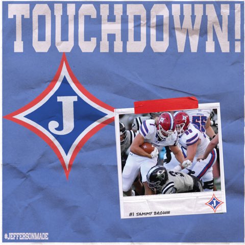 JeffersonFootba's tweet photo. Sammy Brown plows for another Dragon Touchdown behind the #DragonHogs!!
Jefferson 14
Loganville 0
2nd quarter https://t.co/sMCTaMbdDV