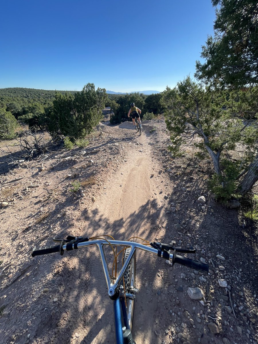 Love riding with Cari on her Revel Ranger while I’m on the ‘85 Annapurna!