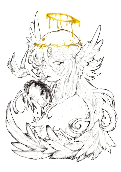 y a partir de entonces la gente a seguido apoyando el arte original que hago de esta linea de tintas, para el año siguiente, en 2018 empezaría añadir a mis ocs -por poner a Beata de ejemplo- la verdad no sabeis como os estoy de agradecida el apoyo 