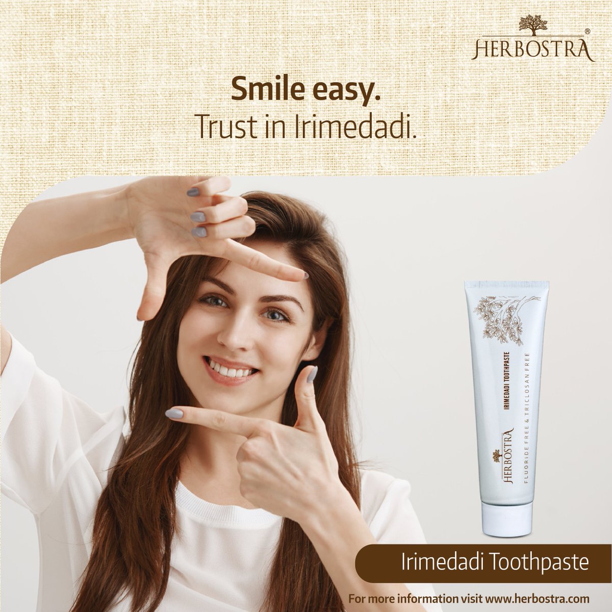 herbostra's tweet photo. Ayurveda has a way of making you smile. Deep rooted in tradition, Irimedadi’s formula has anti microbial properties that strengthen gums, teeth, while protecting enamel and promoting oral health. 
#Herbostra #Ayurveda #AncientHealing #iremedaditoothpaste  #toothpaste #iremedadi https://t.co/c5hCaF5Rug