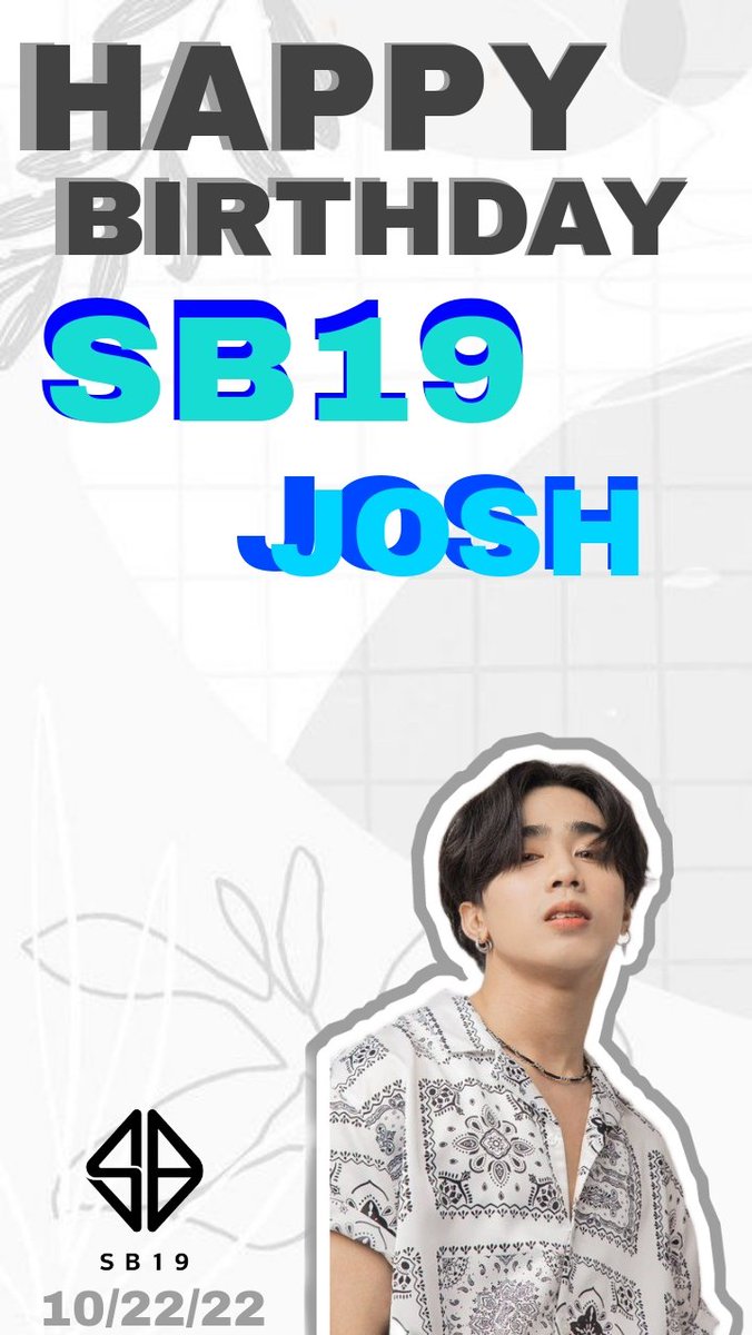 sj_rawr's tweet photo. Happy Birthday SB19 Josh ! The Main Rapper Of PPOP Group SB19 
#SB19 #SB19JoshDay #SB19_JOSH https://t.co/12H06yLv3G