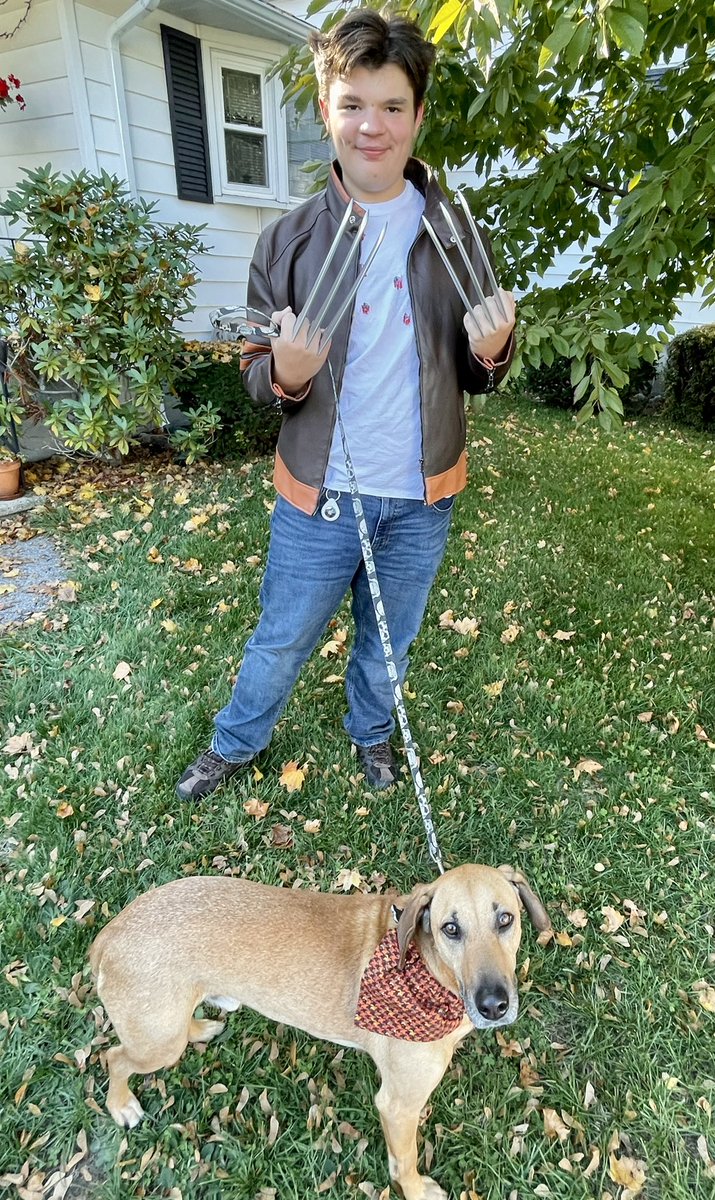 JessicaTurgeon's tweet photo. Some group shots with neighborhood “celebs” with a special cameo appearance of Merlin https://t.co/5hPH6B2mrX