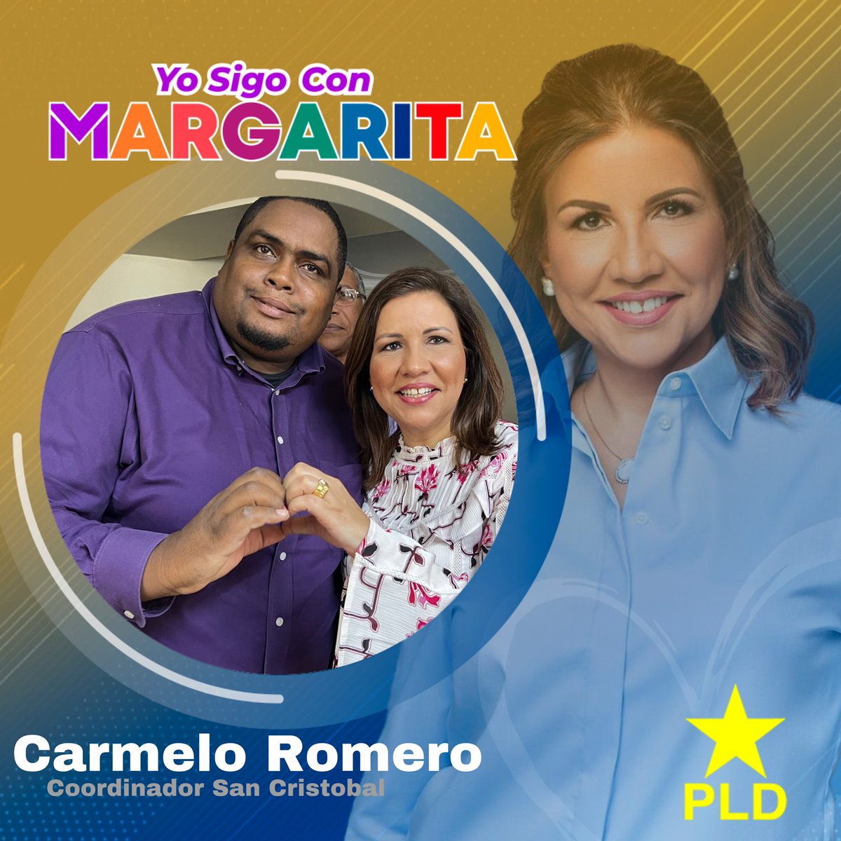 #YoSigoConMargarita 🌼 Carmelo Romero, Coordinador San Cristóbal.

#PLD #SEdeMargarita