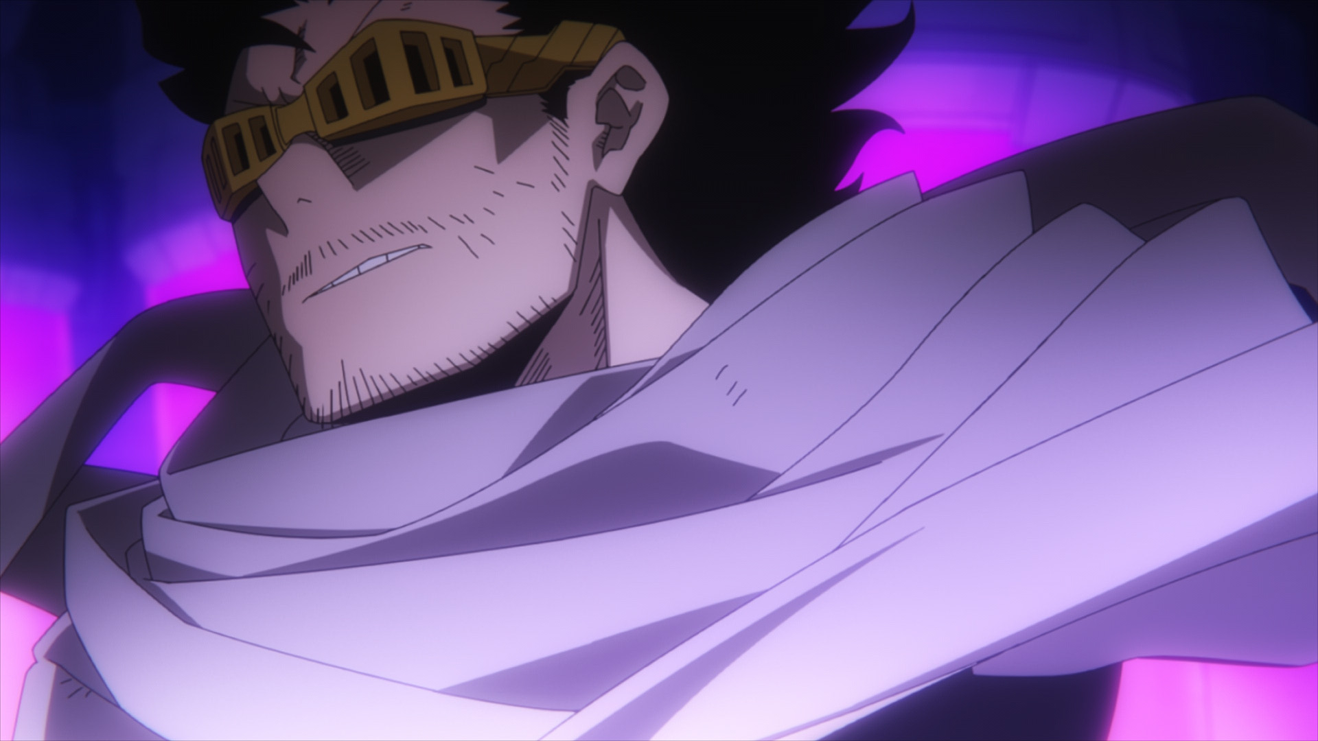 僕のヒーローアカデミア ヒロアカ アニメ公式 ヒロアカ 今日夕方5 30放送 ドクターを追い蛇腔病院に突入したヒーローたちの前に ハイエンド脳無が立ちふさがる その時 イレイザーヘッド 相澤消太の目が光る 僕のヒーローアカデミア 6期第4話