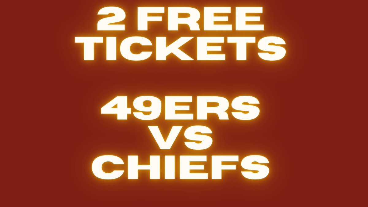 JL_Chapman's tweet photo. 🚨2 FREE 49ERS TICKETS🚨
49ers vs Chiefs this weekend!
200 section

Steps
1-Retweet this with your favorite 49ers gif
2-Follow me @JL_Chapman 
3- Subscribe to our YouTube👇
https://t.co/8TwQGJwrL5

#49ers 

Winner announced Saturday Morning!
Not for resale and 49ers fans only! https://t.co/ayVdLuTWhD
