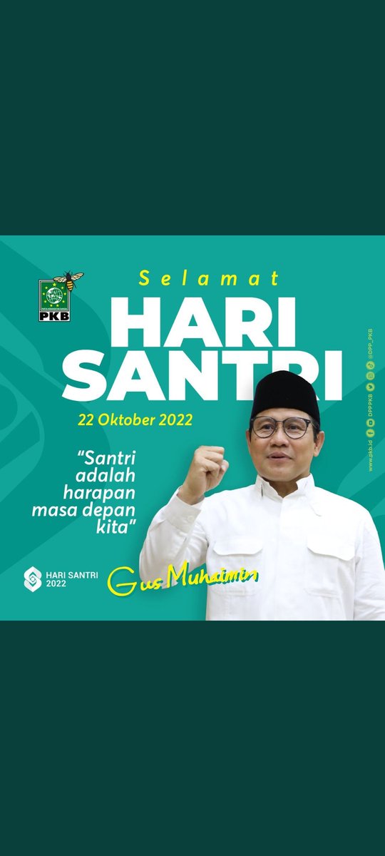 Rezha0007's tweet photo. #HariSantriNasional2022 
#PanglimaSantriUntukNegeri 
@cakimiNOW https://t.co/JZYHvNZ3M6
