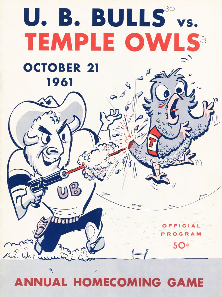 shollander2's tweet photo. A #UBThrowback from #OTD in 1961, #UBuffalo thumps Temple, 30-3. 🏈🦬 

➡️ https://t.co/YfzXhML5KU https://t.co/susMKf09kj