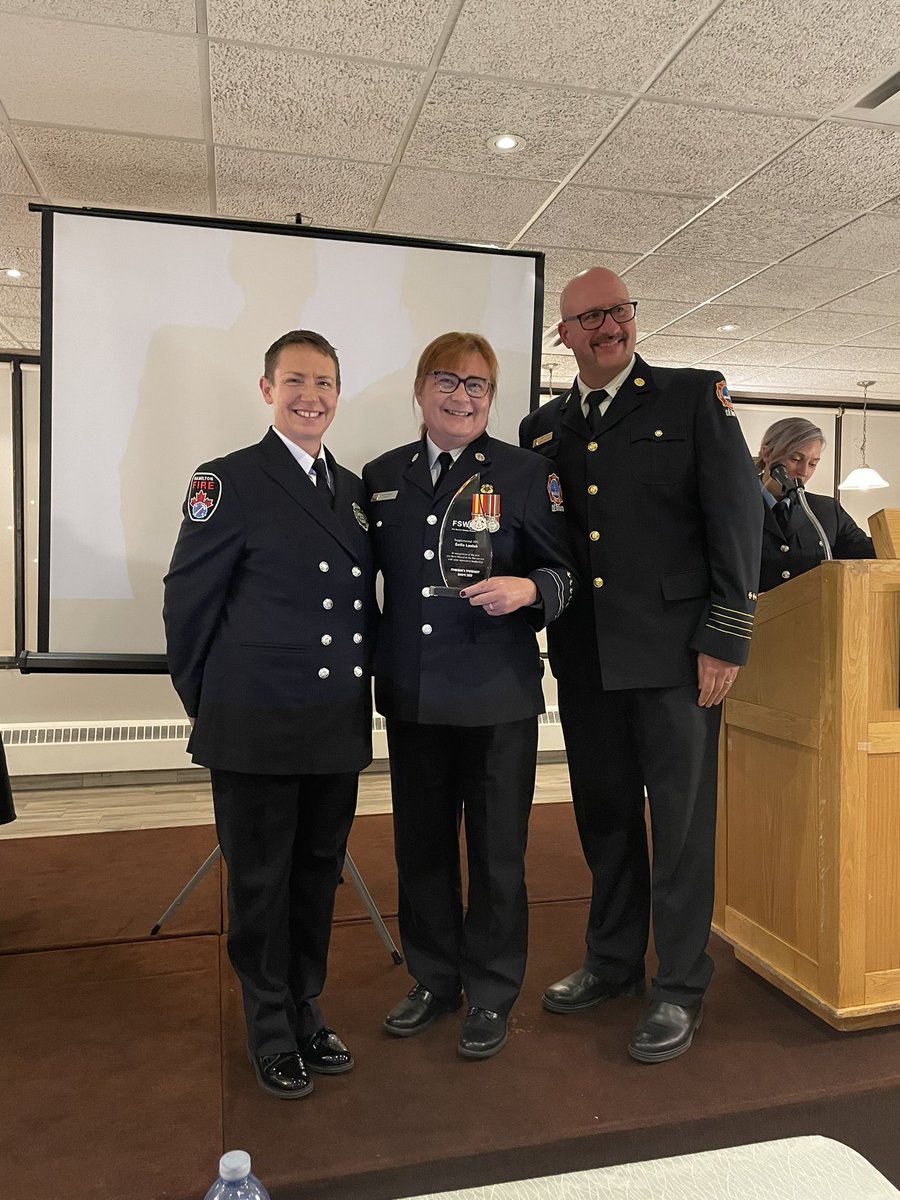 The President’s Trailblazer Award recognizes an individual’s commitment to the goals &amp; objectives of FSWO &amp; their contribution to the Fire Service &amp; their community. This year’s winner is a respected leader &amp; true model. Congratulations Sofie Lasiuk <a href="/Toronto_Fire/">Toronto Fire Services 🇨🇦</a>
