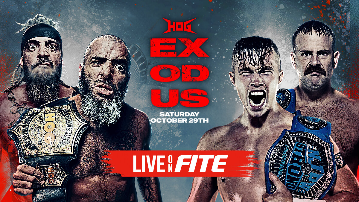🚨ONE WEEK FROM TOMORROW🚨 @HOGwrestling #Exodus streams LIVE on #FITEPlus ($4.99/mo) Do you have #FITE+ yet? This is the perfect opportunity to enjoy live events and our deep on-demand library of content. 📺 bit.ly/3SofnjS
