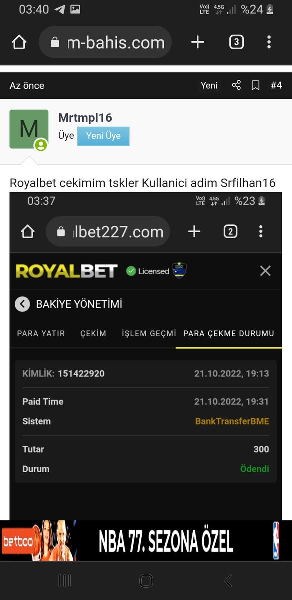 Azizcanilhan's tweet photo. #royalbet cekimim Tesekurler kullanici adi Srfilhan16 @royalbettr  superr hizz .. https://t.co/wLWqUYuuCG