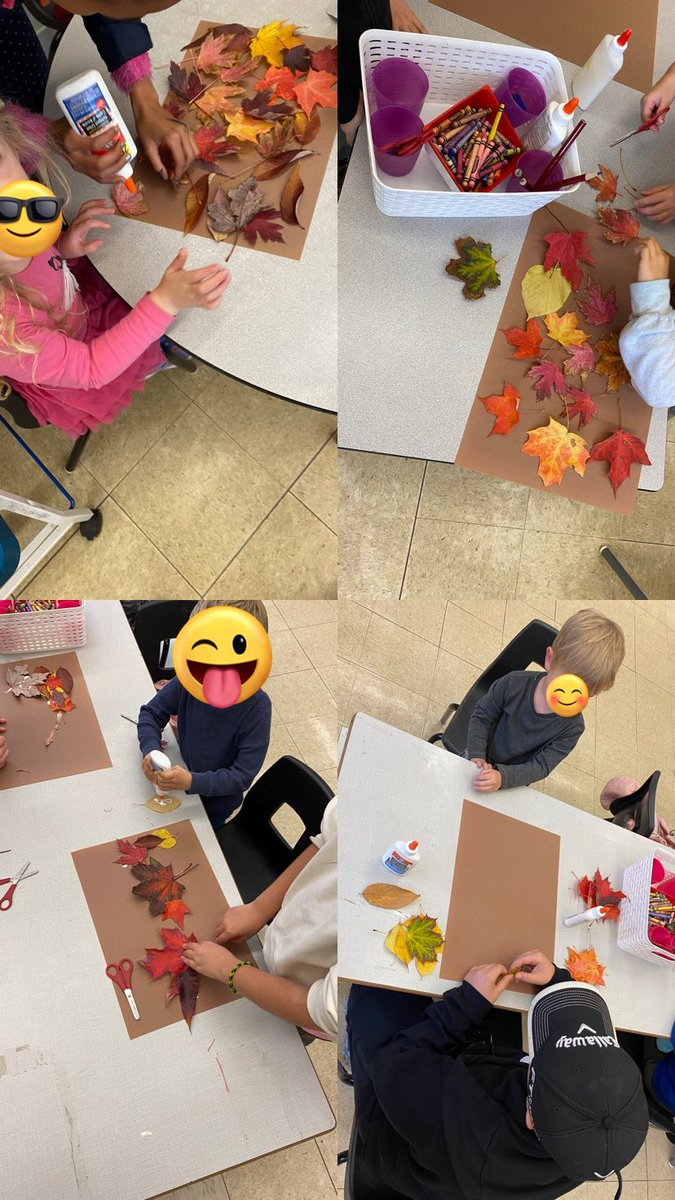 MlleMccormack00's tweet photo. Nothing warms my 💗 more than seeing #salle27 being leaders to their “amis d���apprentissage”. We went for a fall walk &amp; taught our buddies les couleurs en FR + created art together. This partnership is about learning French together in a cross-curricular away. #tdsbfsl https://t.co/kBR5rpbmaX