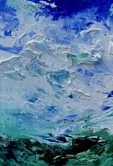 Just keep going - oil painting on canvas 