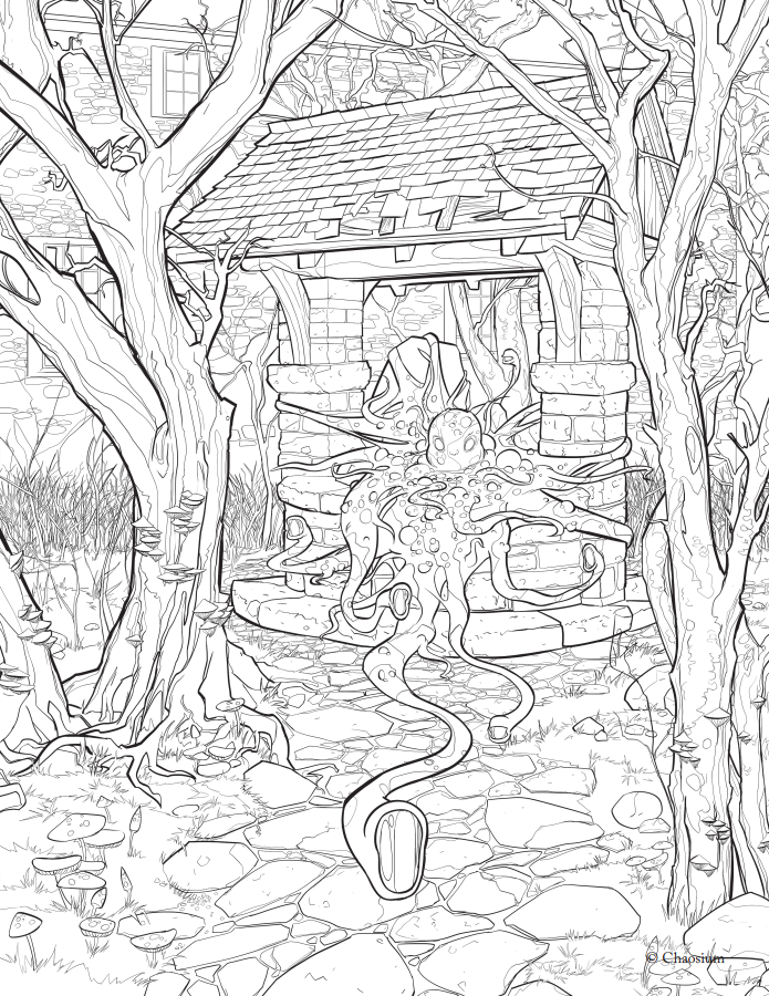 DmEducational's tweet photo. The #Fungi from #Yuggoth from the #CallofCthulhu #Coloring Book by Chaosium.
Somewhat appropriate with #Halloween coming.
#Horror #YogSothoth #ShubNiggurath #Lovecraft https://t.co/BBwkBo5lvh