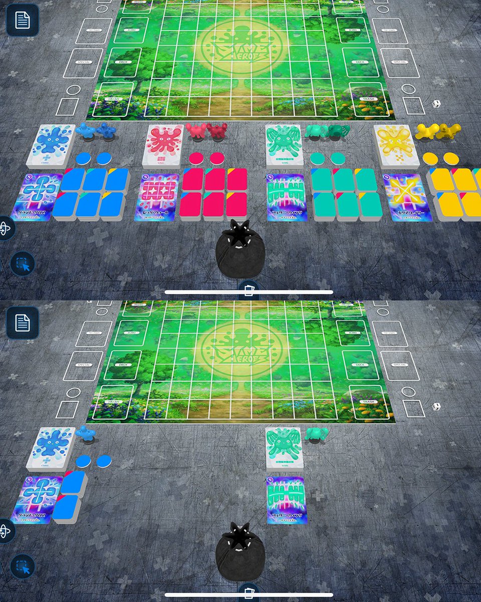 HeroLeagueNY's tweet photo. Deck selection ideas at Tabletopia! Keep several decks in a row and bag the unused decks. This could probably get you up to about 20 decks!

#bardgames #japanese https://t.co/JVOZOAD9XS