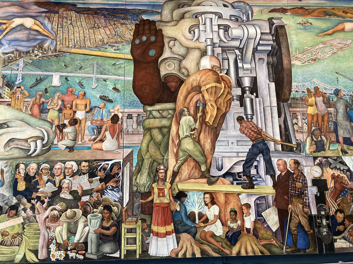 cjjanovy's tweet photo. Spent part of the day @SFMOMA where the Diego Rivera show was beautiful, strong and ... big. But was most moved by the '60s galleries... https://t.co/LaF11cCUSr