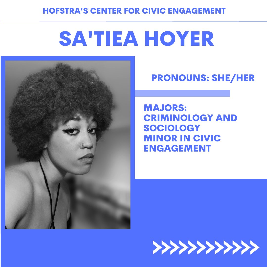 HofstraCCE's tweet photo. It's #FellowFeatureFriday! Meet Sa'Tiea Hoyer, one of our new fellows! https://t.co/SxC1KF7vkB