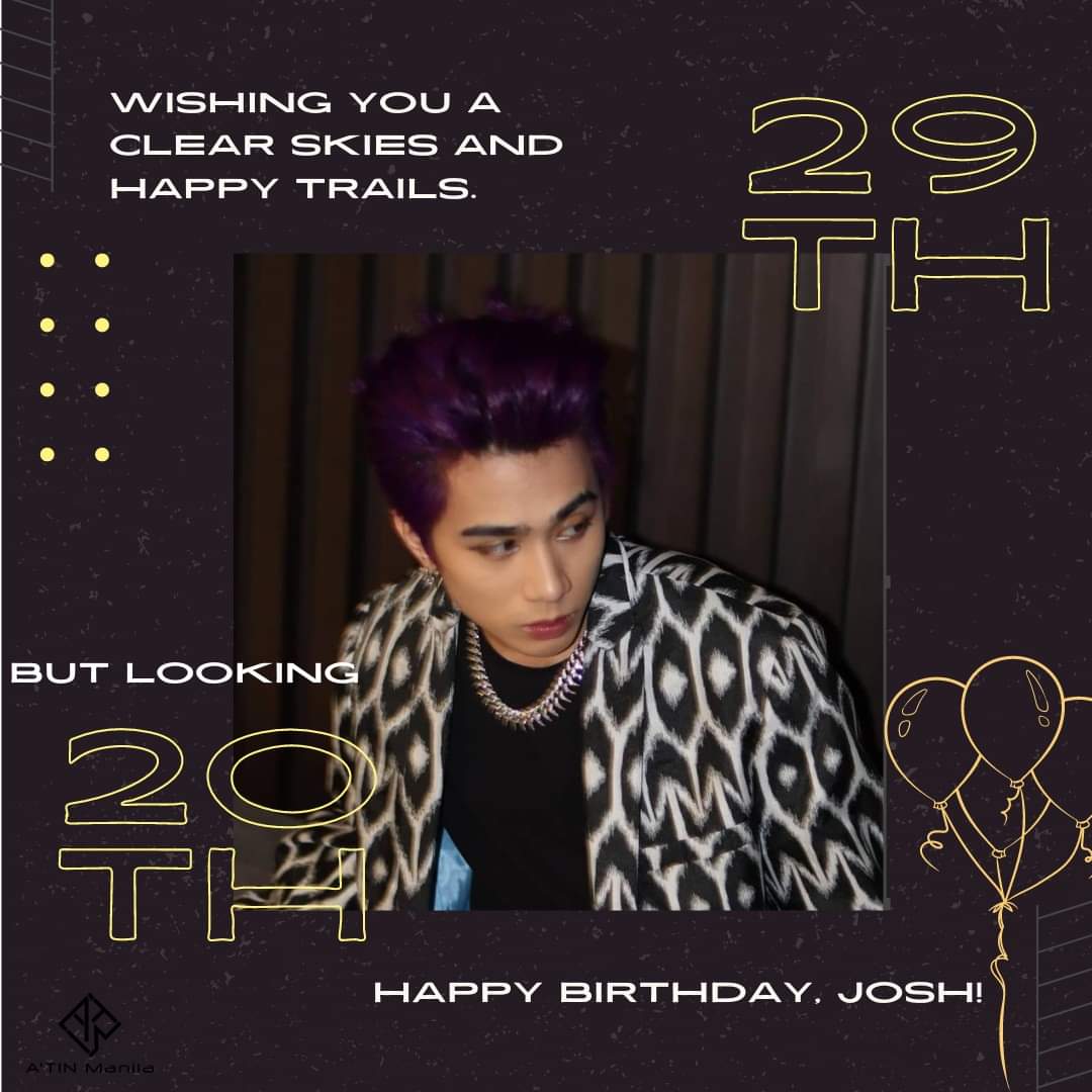 We wish you a very happy birthday, Josh! 🎉

Thank you for sharing your wisdom and being an inspiration to many. Share naman ng secret on how to look younger while getting older, ssob. Need na ata namin.

JoshCullendorableDay
<a href="/SB19Official/">SB19 Official</a> <a href="/JoshCullen_s/">JOSH CULLEN</a>
#HappySB19JoshDay #SB19