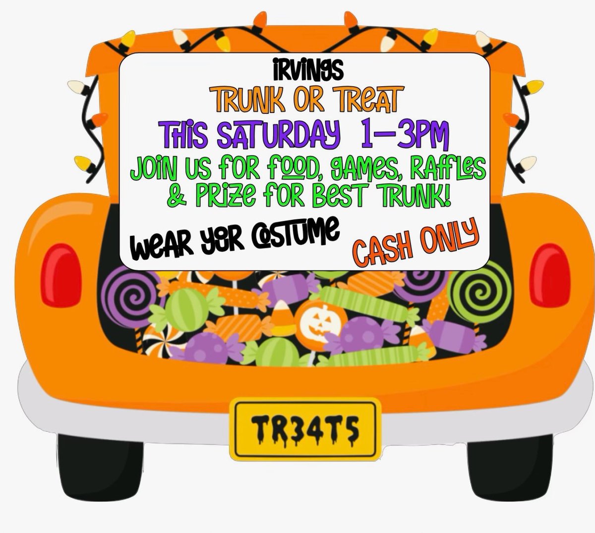 Irving Eagles PTO (@irvingeaglespto) on Twitter photo Make sure to stop by <a href="/IrvingBerwyn/">Irving Elementary</a> for our Trunk or Treat event! The weather will be perfect ๐๐ผ <a href="/TheDOTtEDClem/">The DOTtED Clementine</a> will be there! ๐
This is a free family event but food and other goodies will be for sale (cash only).
#irvingpride #trunkortreat
<a href="/BerwynSouth100/">Berwyn South District 100</a> Make sure to stop by <a href="/IrvingBerwyn/">Irving Elementary</a> for our Trunk or Treat event! The weather will be perfect ๐๐ผ <a href="/TheDOTtEDClem/">The DOTtED Clementine</a> will be there! ๐
This is a free family event but food and other goodies will be for sale (cash only).
#irvingpride #trunkortreat
<a href="/BerwynSouth100/">Berwyn South District 100</a>